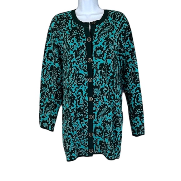 Izaac Mizrahi button front cardigan sweater, size medium like new! - Picture 1 of 4